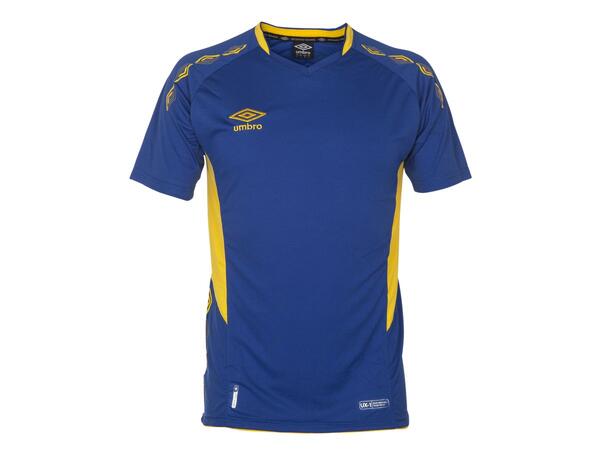 UMBRO UX-1 Jersey SS Blå/Gul XL Flott kortermet spillertrøye 